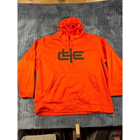 Core4 Element Other - Core 4 Element Hoodie Mens 2XL Neon Orange‎ Fleece Lined Graphic Print Outerwear